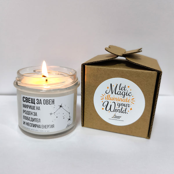Свещ за Овен Ароматна Соева Свещ