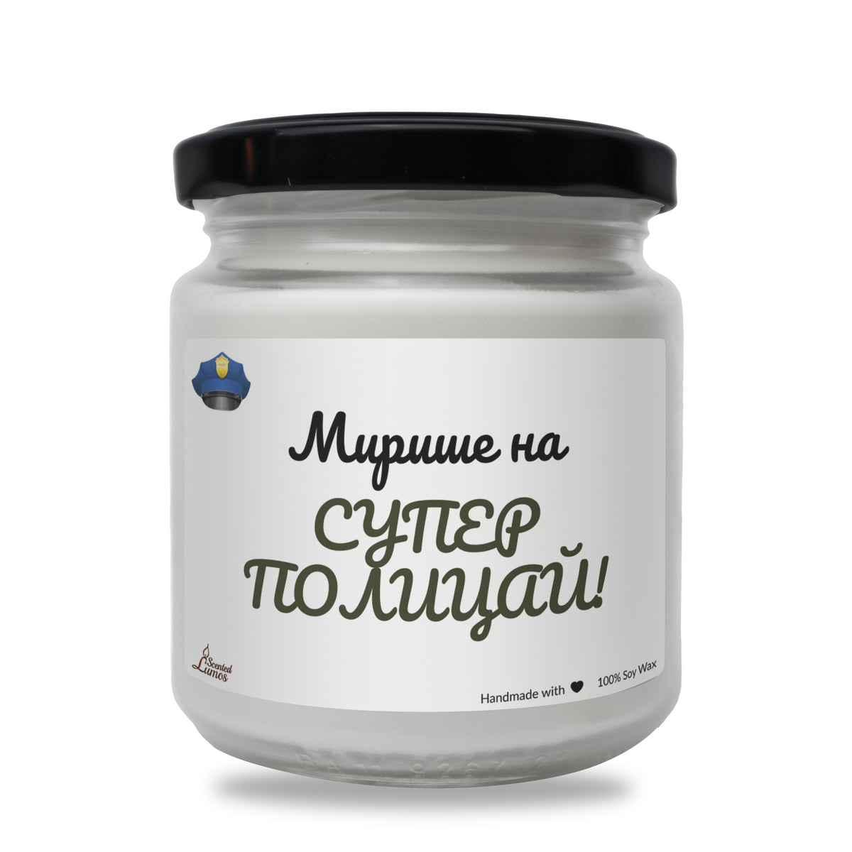 Супер полицай Ароматна Соева Свещ