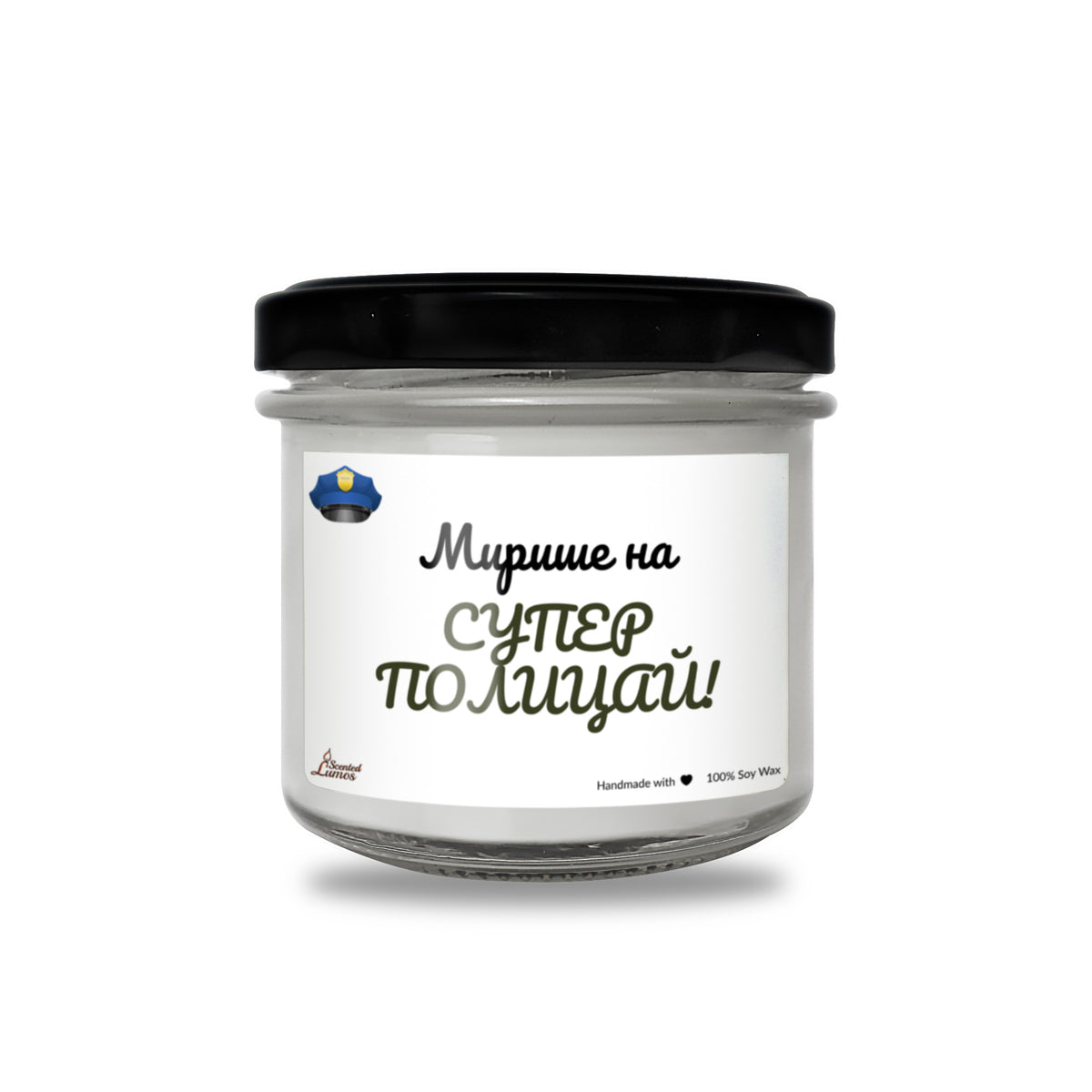 Супер полицай Ароматна Соева Свещ