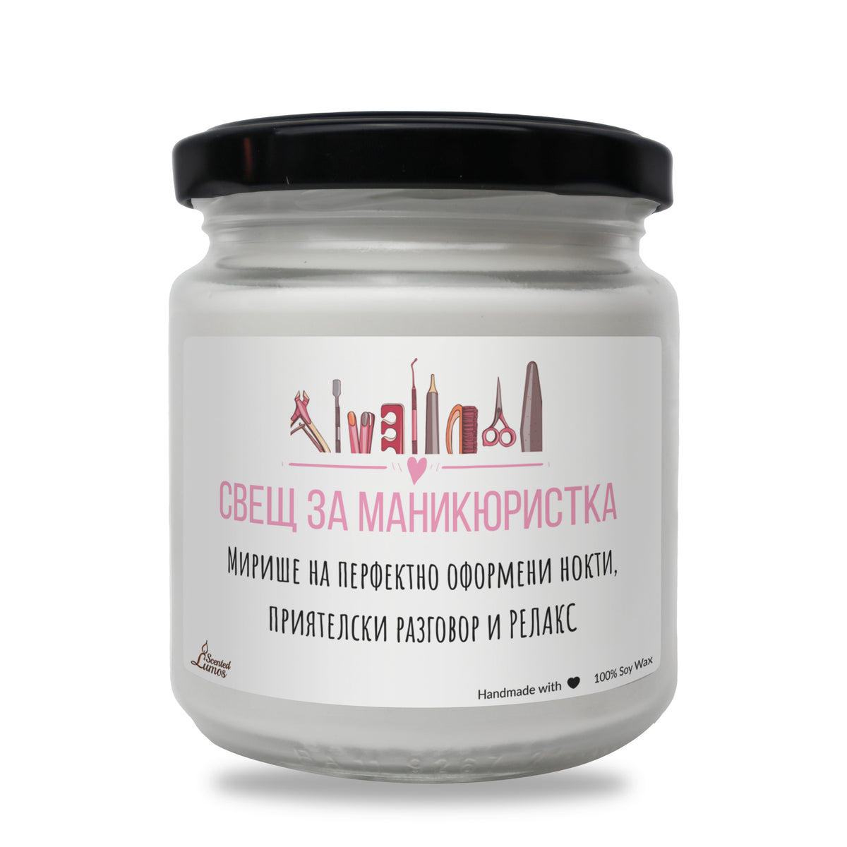 Свещ за маникюристка Ароматна Соева Свещ