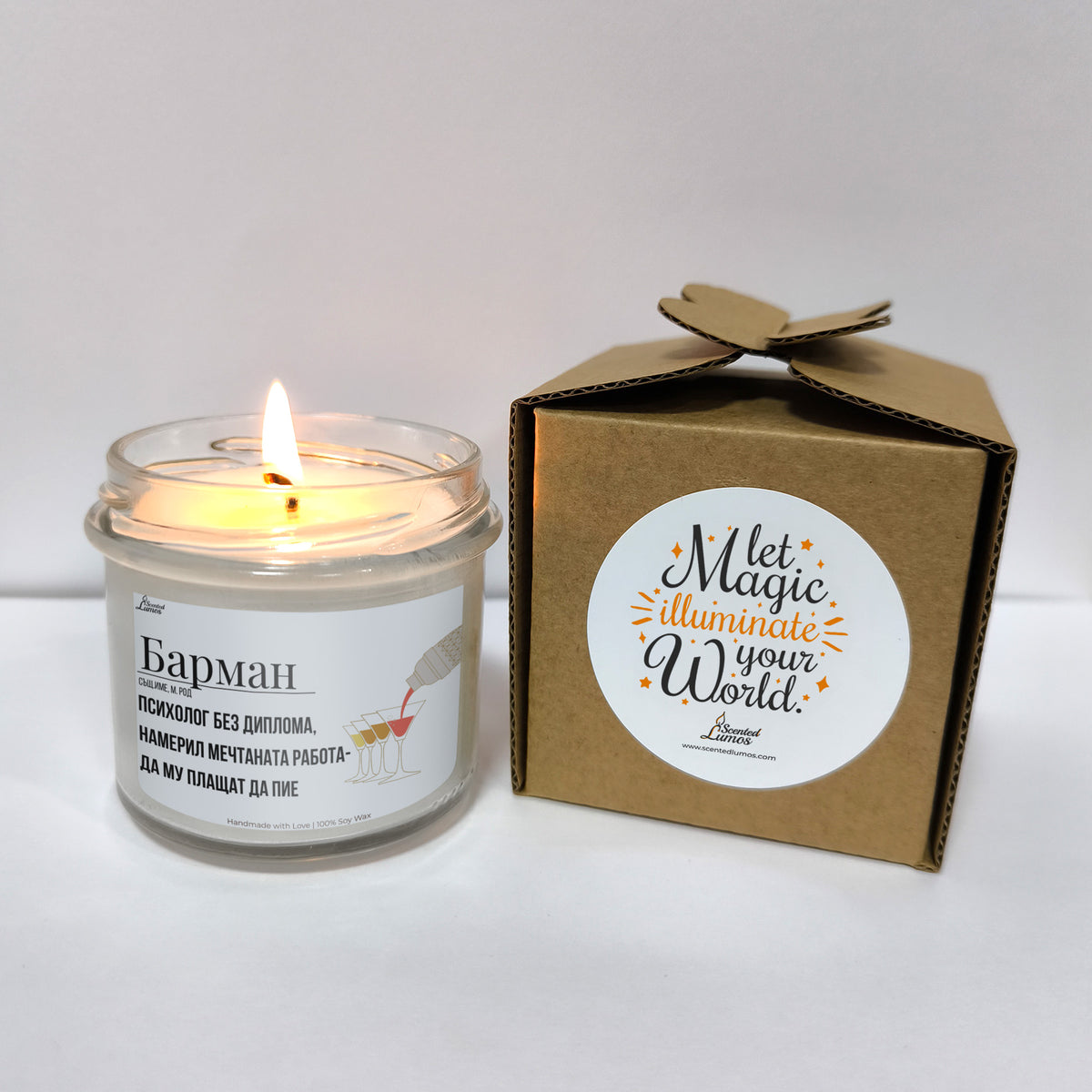Барман дефиниция Ароматна Соева Свещ