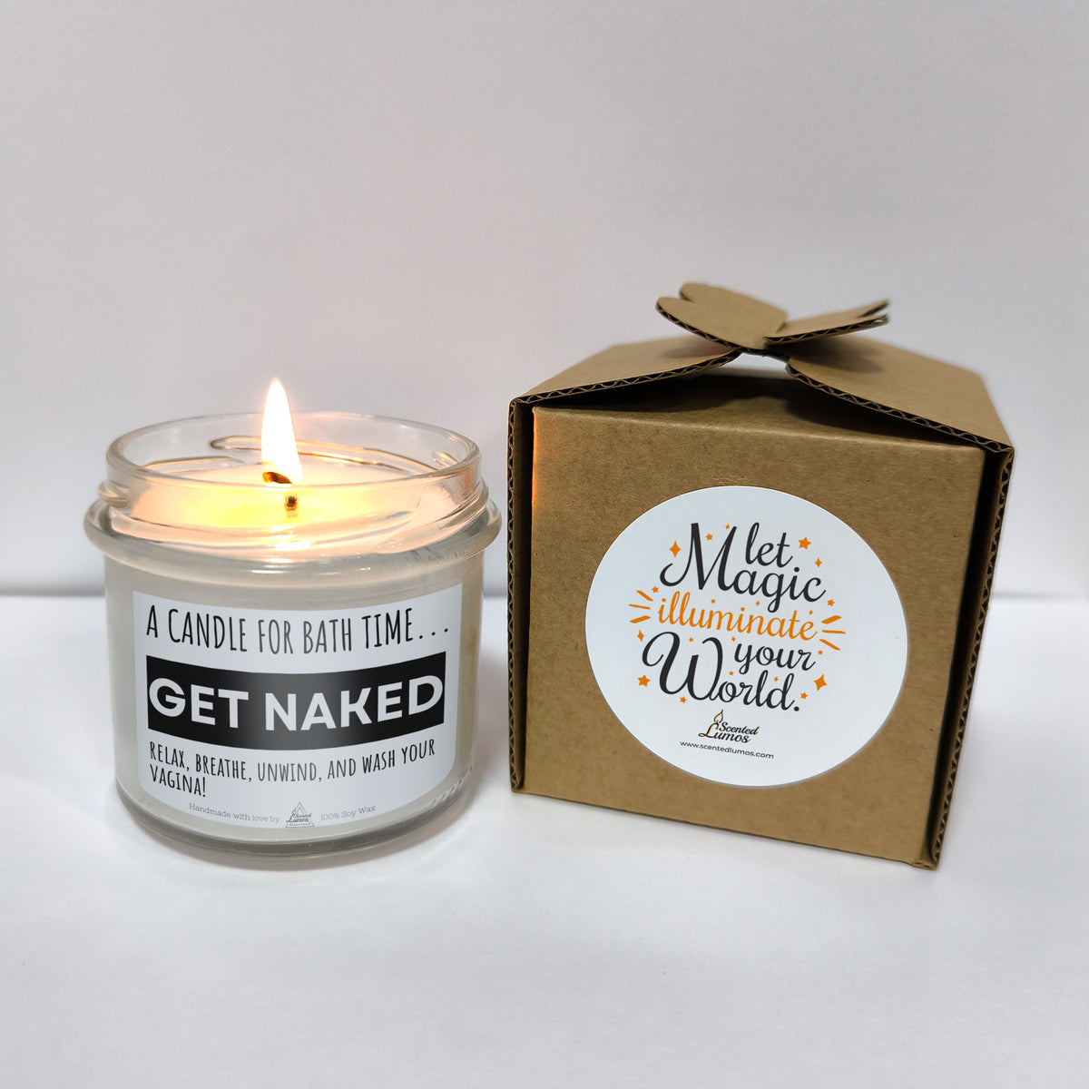 Get naked Scented Soy Candle