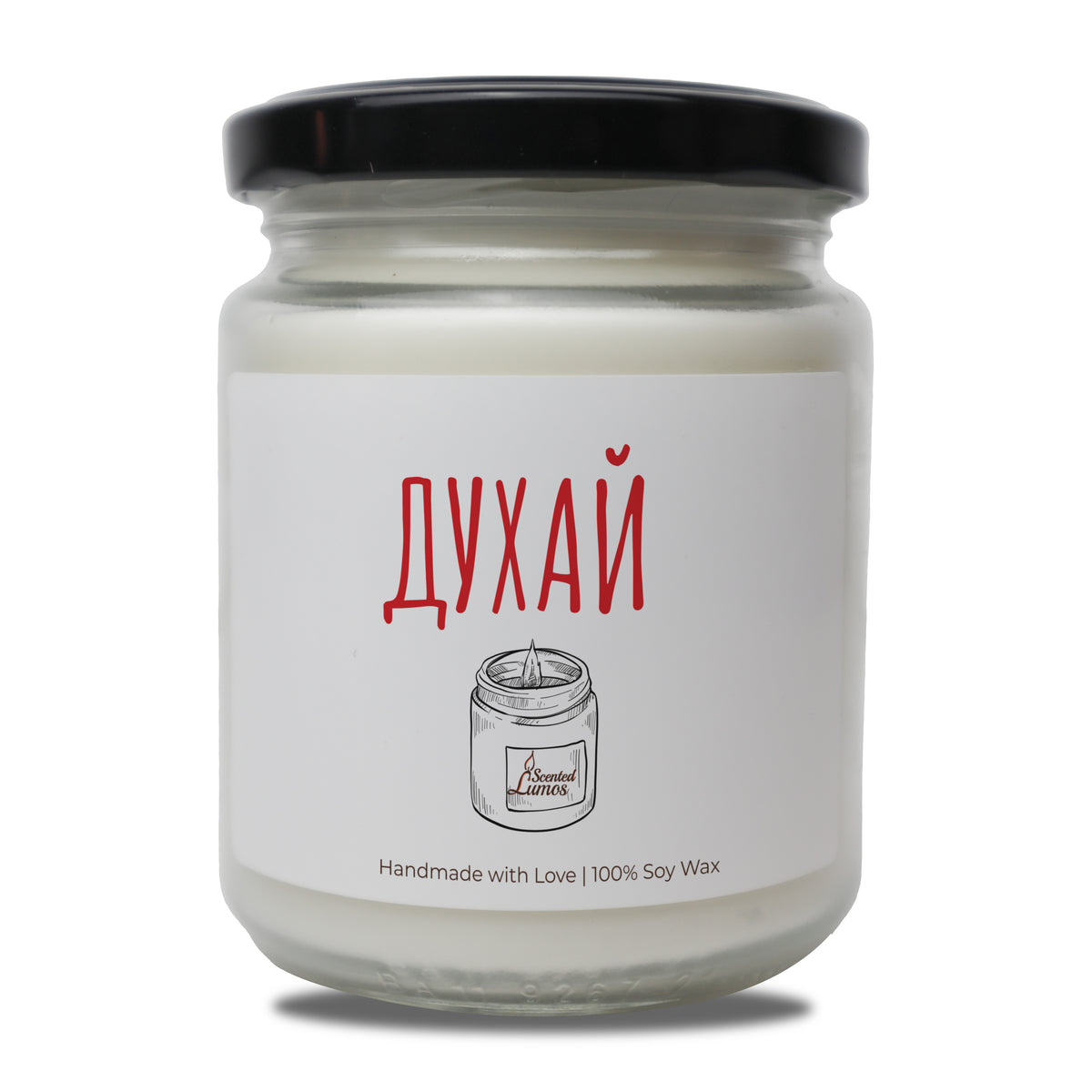 a jar of wax sitting on top of a white table