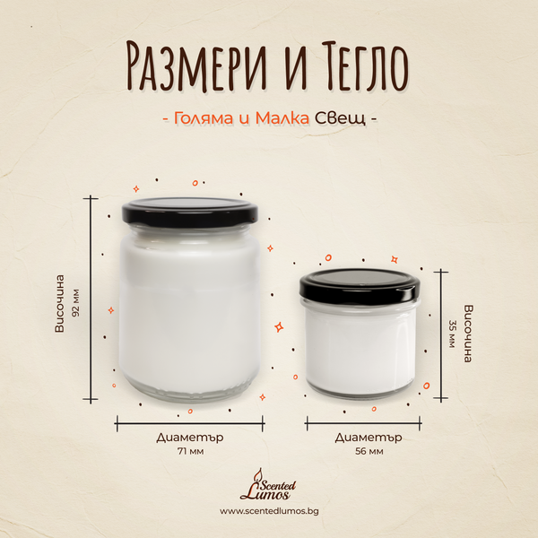 Звездна дата Везни Ароматна Соева Свещ