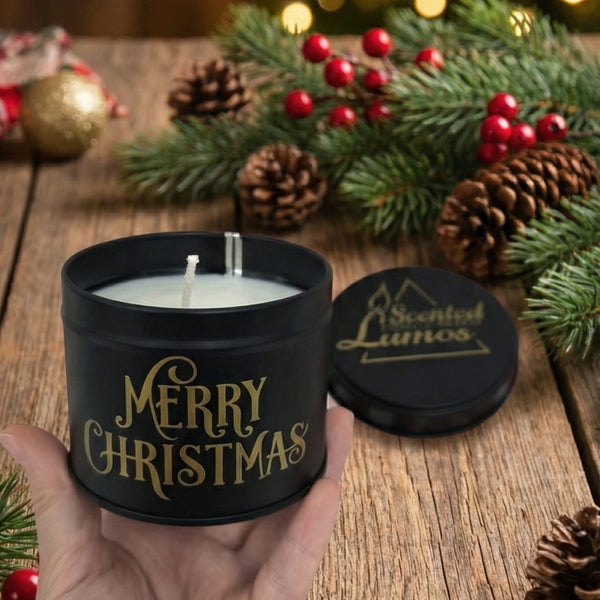 Merry Christmas - Весела Коледа Ароматна Соева Свещ