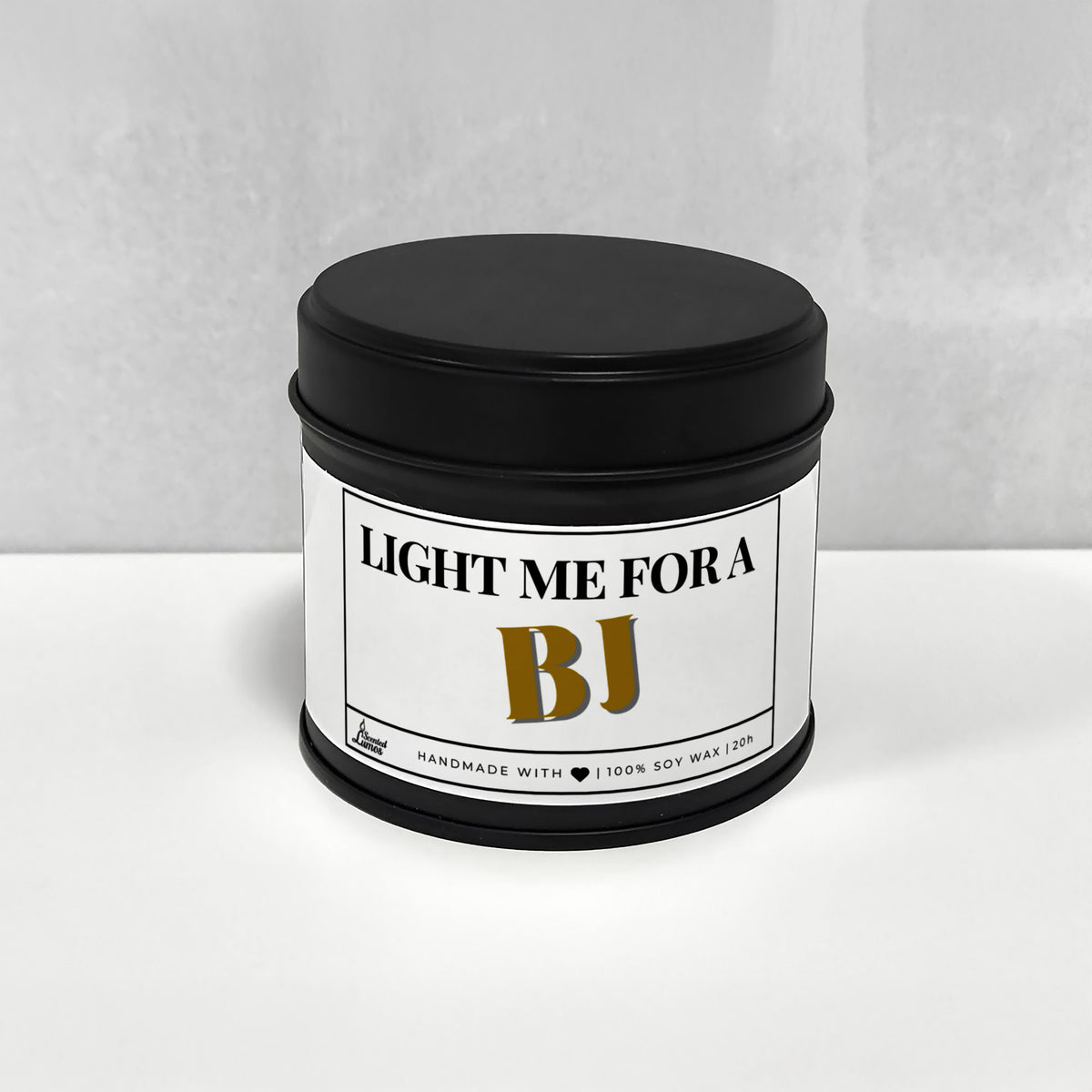 Light me for a BJ Ароматна Соева Свещ в Метален Контейнер