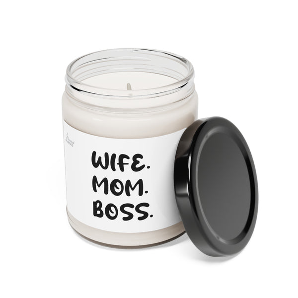 Wife Mom Boss Scented Soy Candle