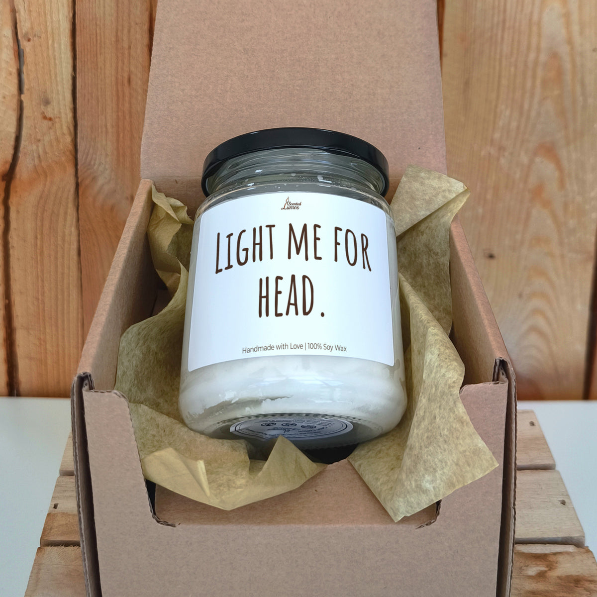 Light me for head Ароматна Соева Свещ