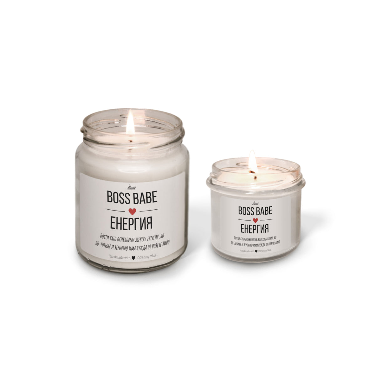 Boss Babе Енергия Ароматна соева свещ за нея