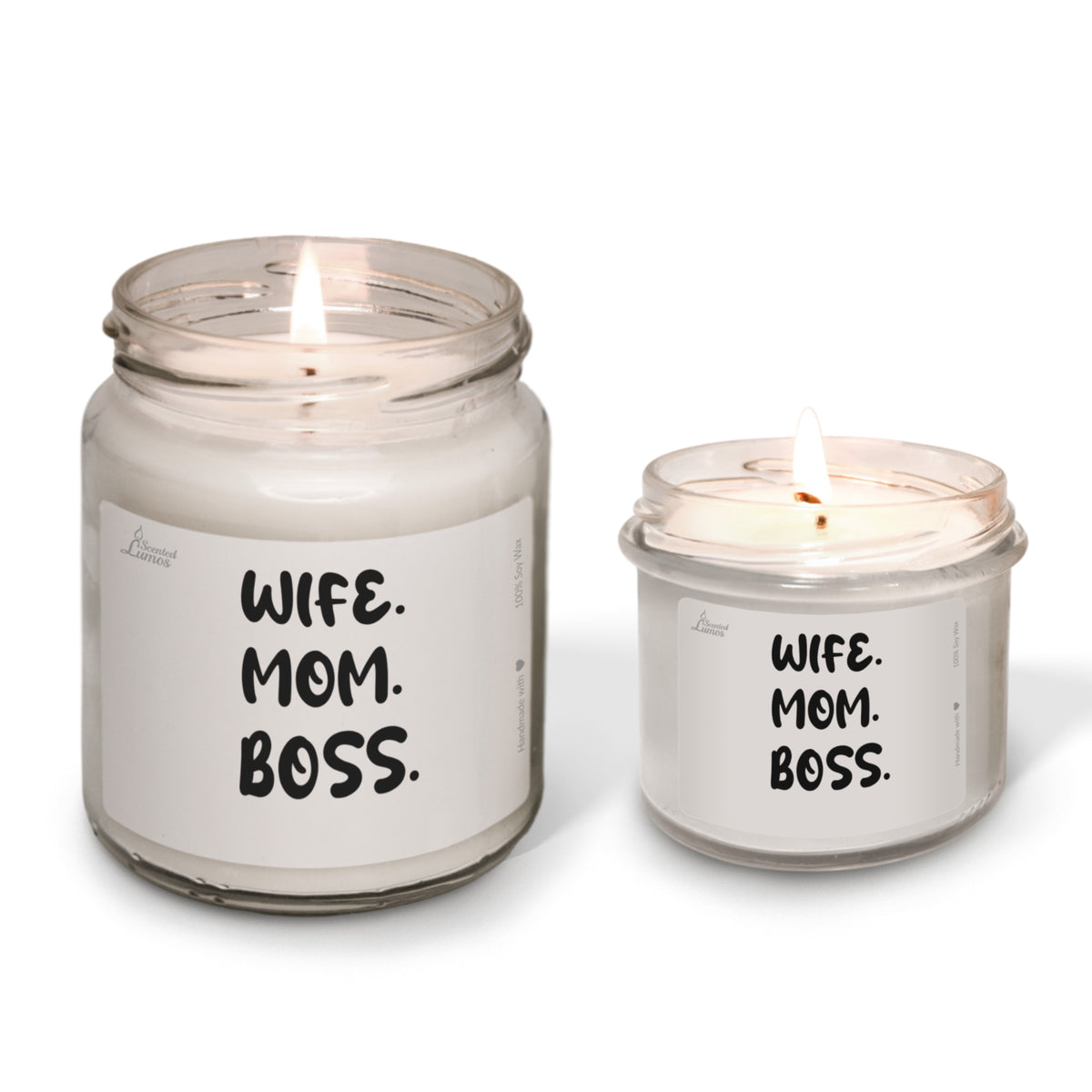 Wife Mom Boss Scented Soy Candle