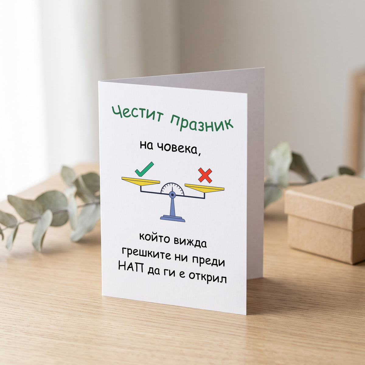 Човека, който вижда грешките ни преди НАП да ги е открил Картичка