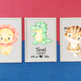 Lion, Crocodile and Tiger - 3 poster set